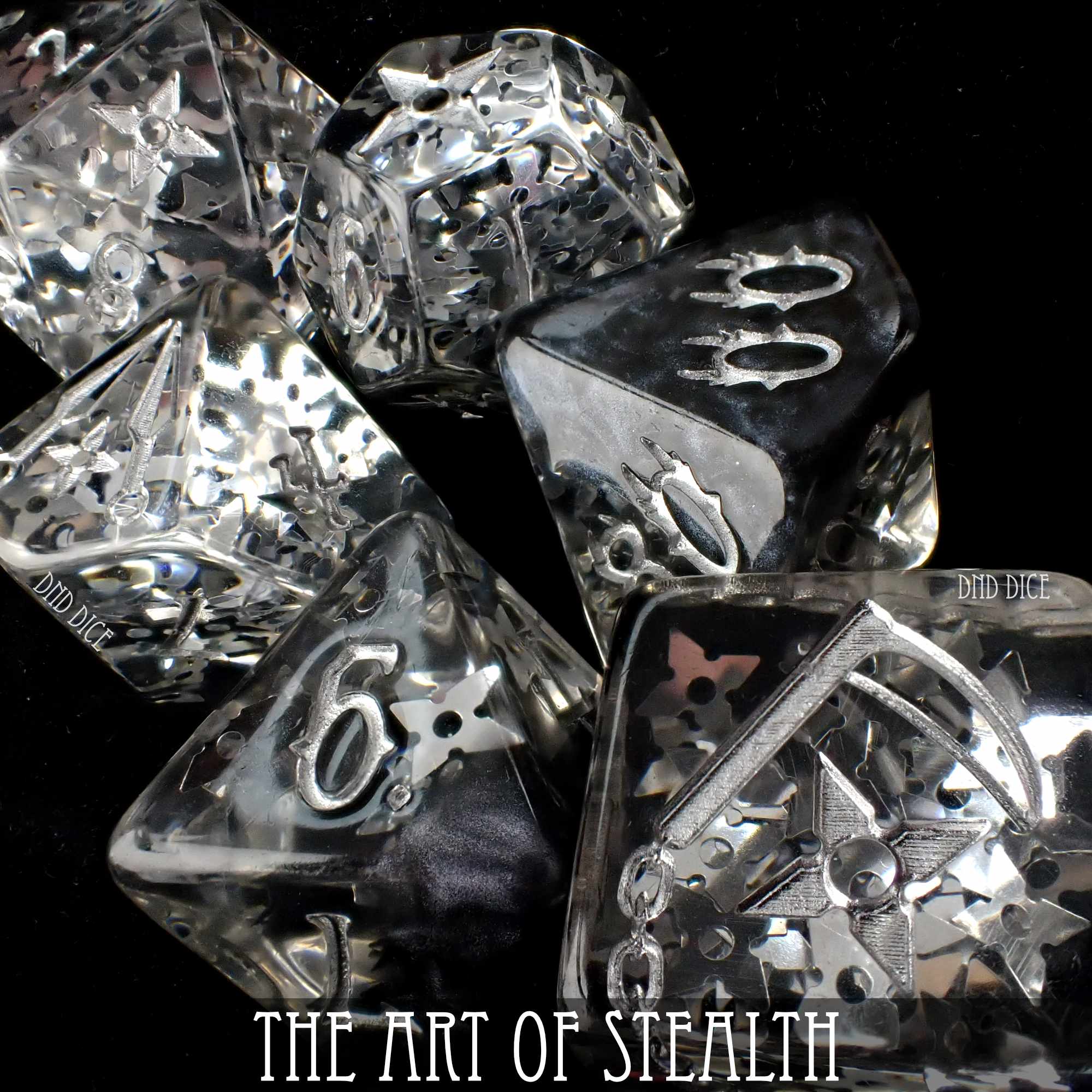 The Art of Stealth 11 Dice Set
