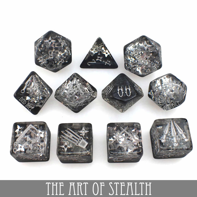 The Art of Stealth 11 Dice Set