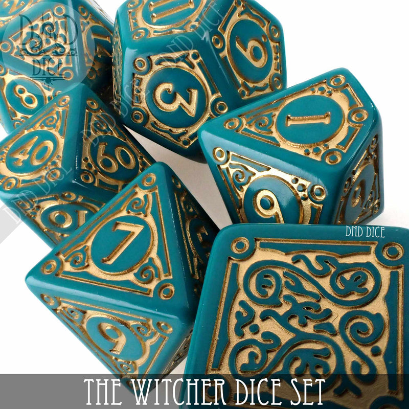 The Witcher Dice Set and Coin - Triss