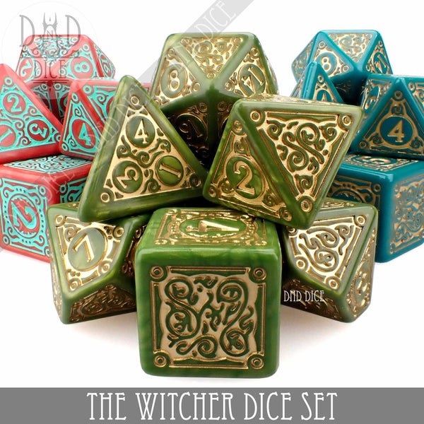The Witcher Dice Set and Coin - Triss