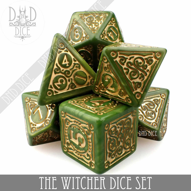 The Witcher Dice Set and Coin - Triss