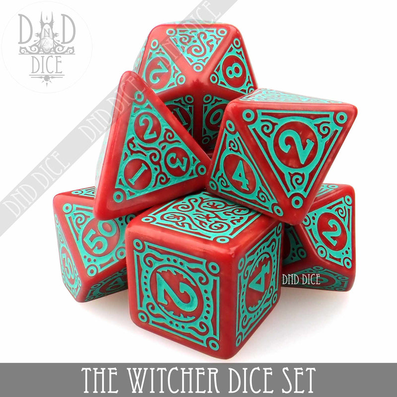 The Witcher Dice Set and Coin - Triss