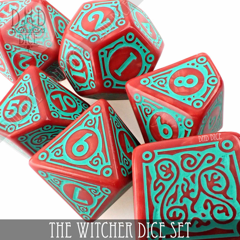 The Witcher Dice Set and Coin - Triss