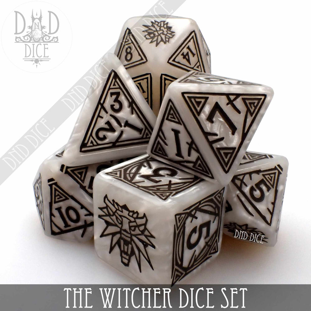 The Witcher Polydice set Geralt The Silver Sword The Witcher Polydice set Geralt The Silver Sword