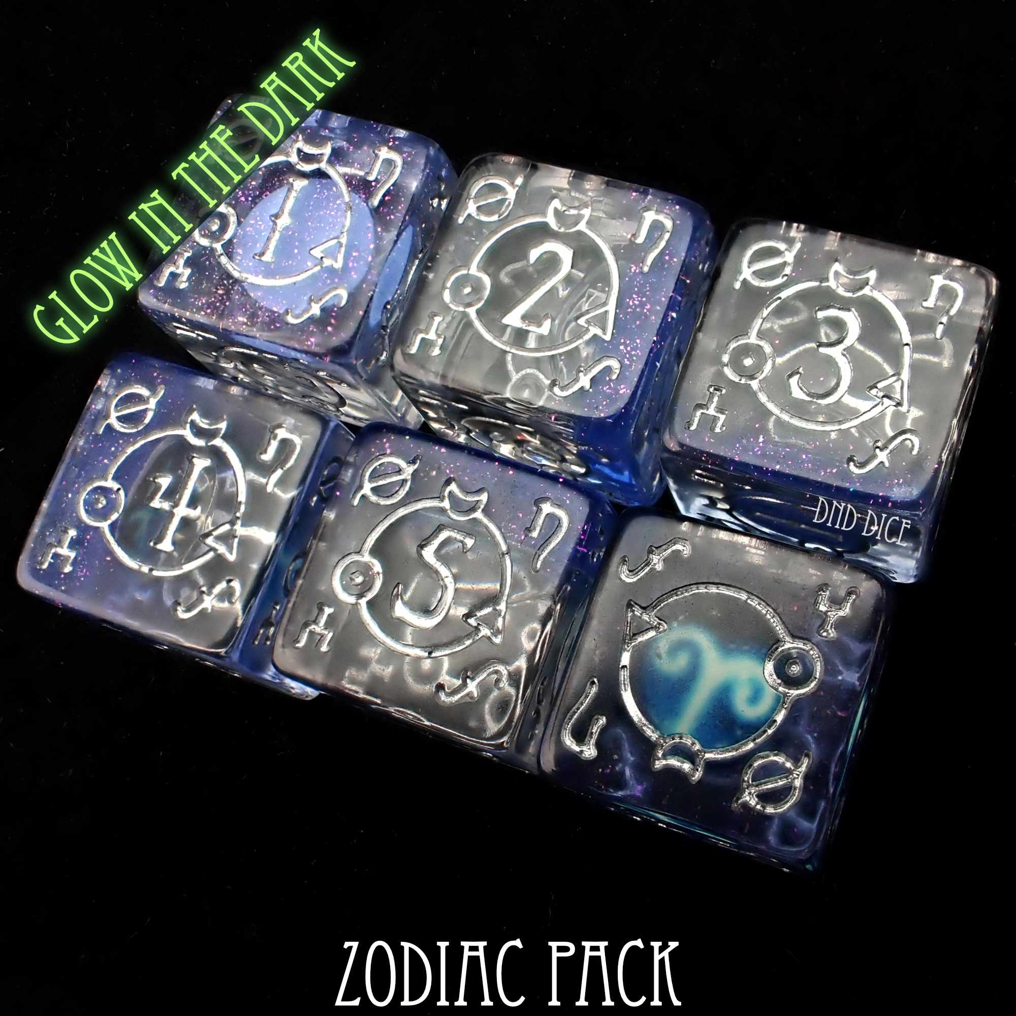 Zodiac Pack 12D6 Dice Set (Gift Box)