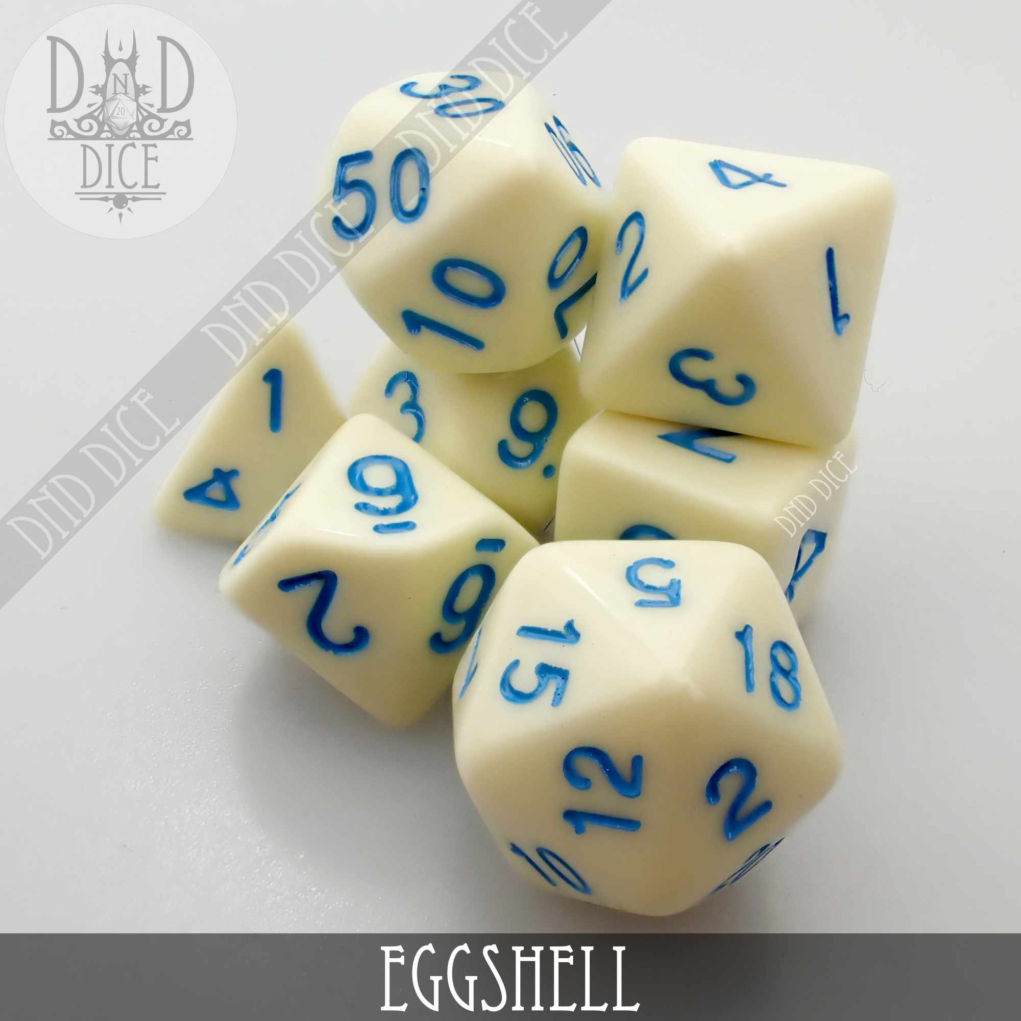 Eggshell Dice Set
