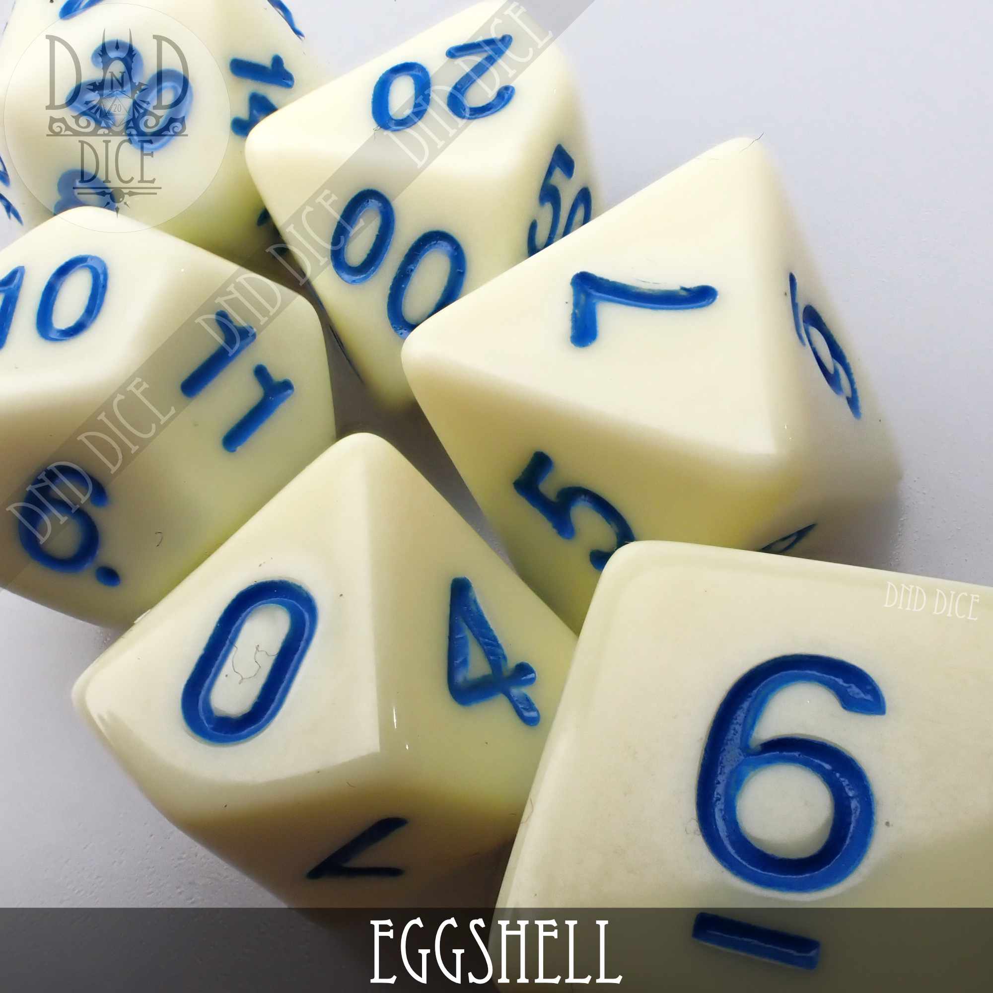 Eggshell Dice Set