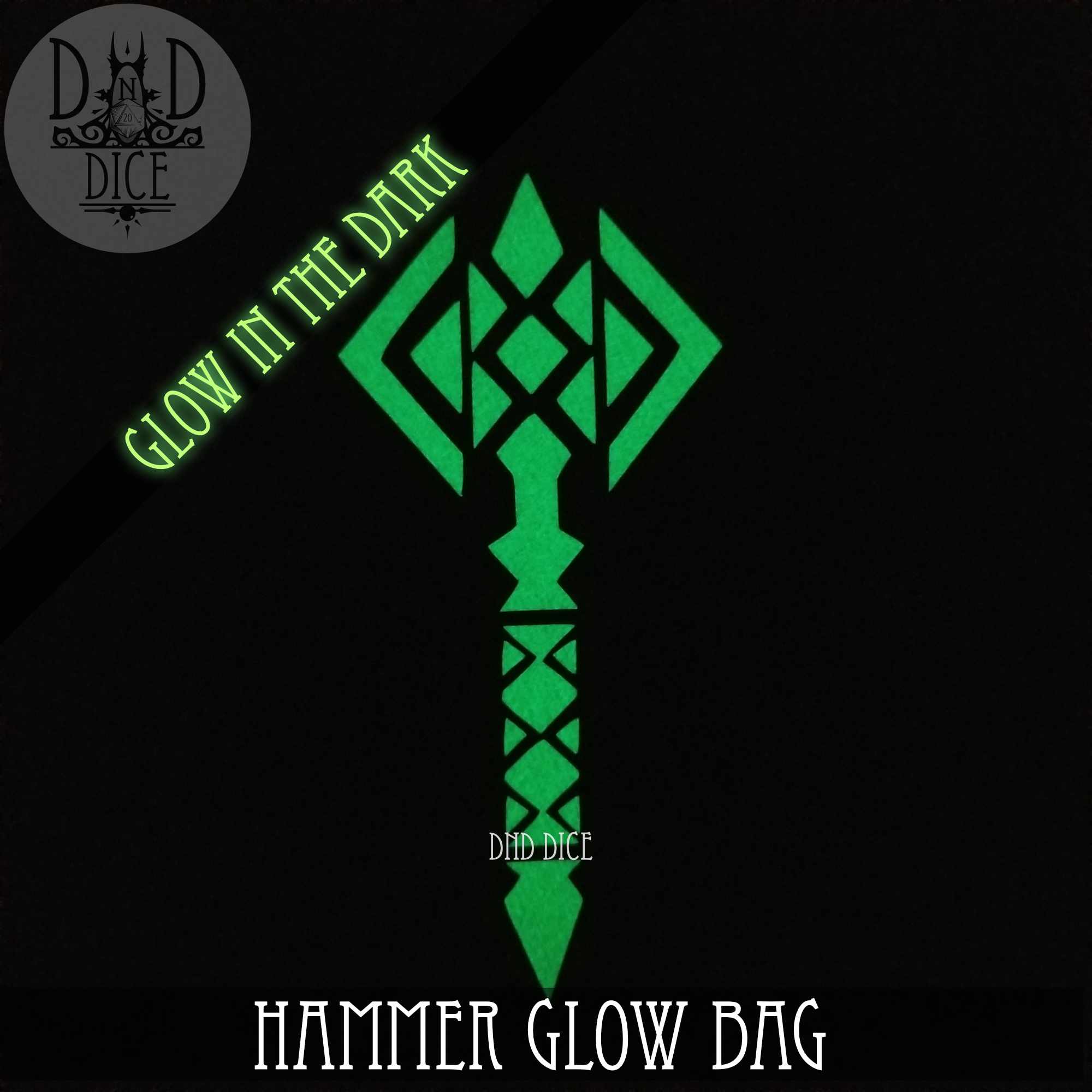 Hammer Glow In The Dark Dice Bag